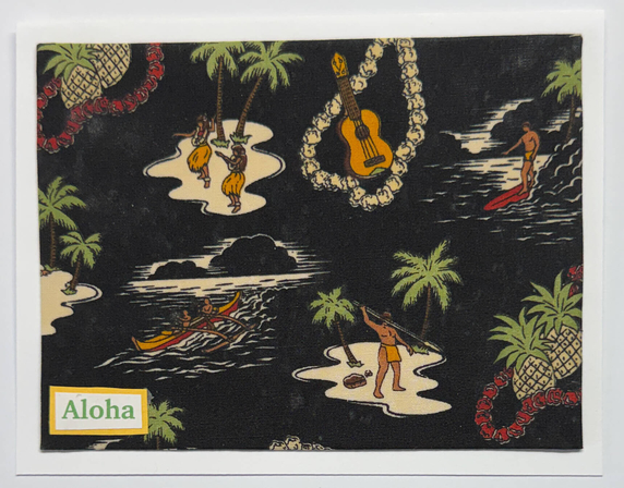 Sold Art. Use "Contact Linda" to order a similar work. x-Sold-Art-FabriCard Art Card (FC-6742) 5.5" W x 4.25" H