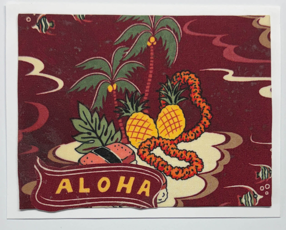 Sold Art. Use "Contact Linda" to order a similar work. x-Sold-Art-FabriCard Art Card (FC-6743) 5.5" W x 4.25" H