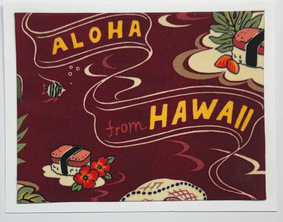 Sold Art. Use "Contact Linda" to order a similar work. x-Sold-Art-FabriCard Art Card (FC-6745) 5.5" W x 4.25" H