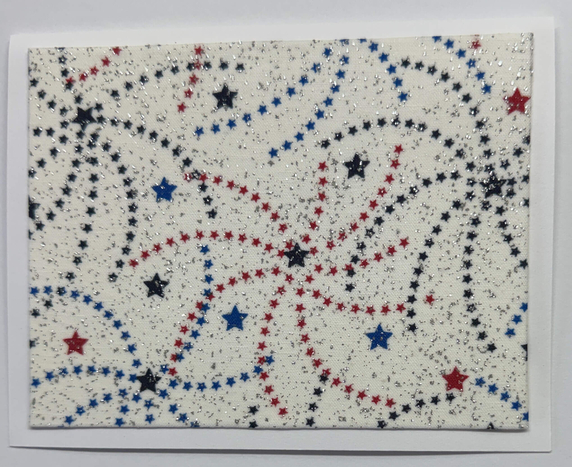 Sold Art. Use "Contact Linda" to order a similar work. x-Sold-Art-FabriCard Art Card (FC-6803) 5.5" W x 4.25" H