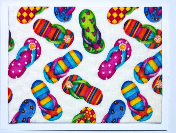 Sold Art. Use "Contact Linda" to order a similar work. x-Sold-Art-FabriCard Art Card (FC-6820) 5.5" W x 4.25" H