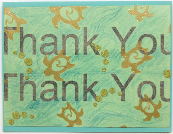 Sold - Use "Contact Linda" toOne Of A Kind Art Card (OK-7334) 5.5" W  x  4.25" H