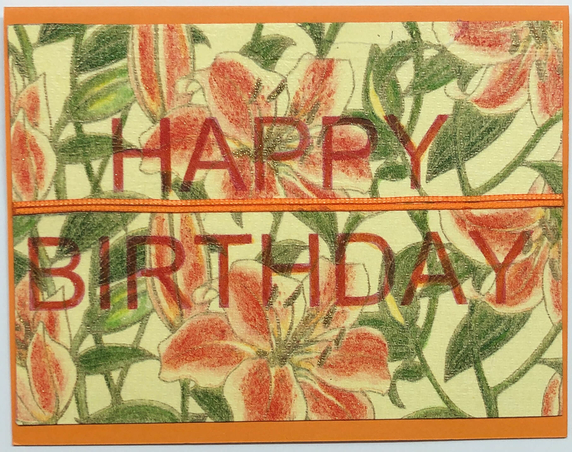 One Of A Kind Art Card (OK-7504) 5.5" W  x  4.25" H