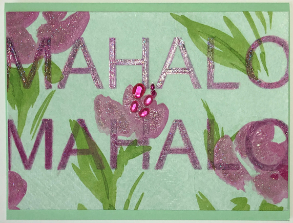 One Of A Kind Art Card (OK-7989) 5.5" W  x  4.25" H