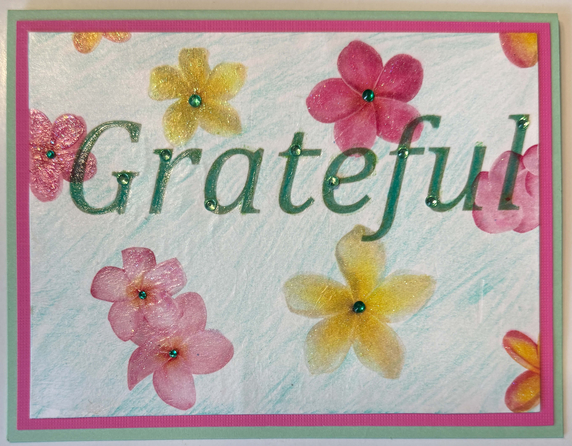 One Of A Kind Art Card (OK-8047) 5" W  x  7.75" H