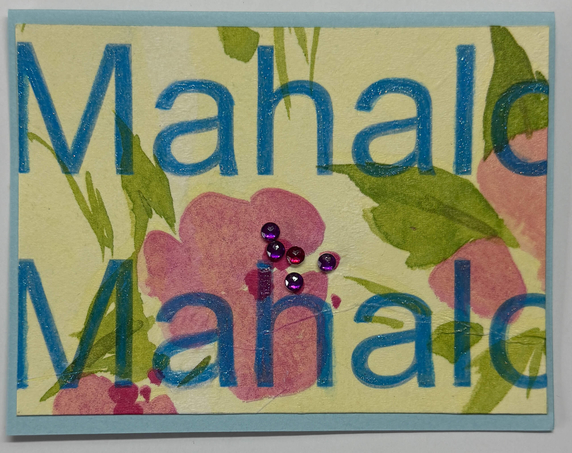 One Of A Kind Art Card (OK-8077) 5.5" W  x  4.25" H