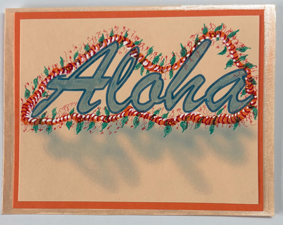 One Of A Kind Art Card (OK-8134) 5.5" W  x  4.25" H
