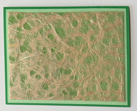 Sold Art. Use "Contact Linda" to order a similar work. One Of A Kind Art Card (OK-8205) 5.5" W  x  4.25" H