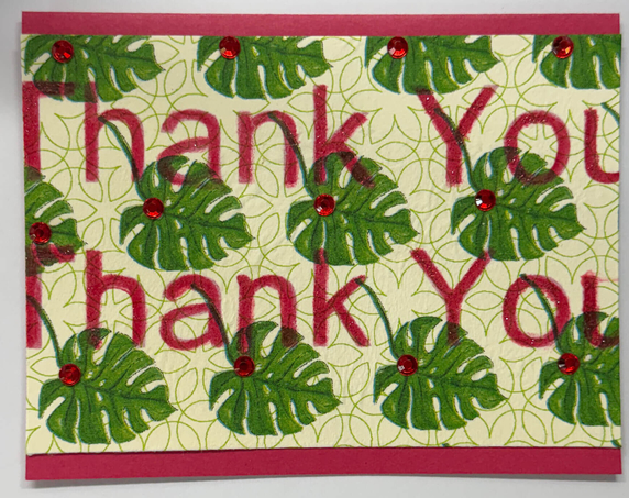 Sold Art. Use "Contact Linda" to order a similar work. x-Sold-Art-One Of A Kind Art Card (OK-8242) 5.5" W x 4.25" H