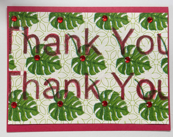 x-Sold-Art-One Of A Kind Art Card (OK-8243) 5.5" W  x  4.25" H