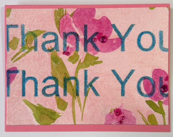 x-Sold-Art-One Of A Kind Art Card (OK-8264) 5.5" W  x  4.25" H