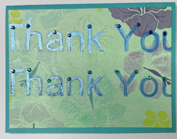 One Of A Kind Art Card (OK-8270) 5.5" W  x  4.25" H