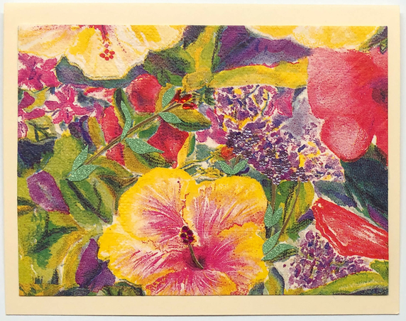 Tropical Impression Art Card (TI-0373) 5.5" W  x  4.25" H