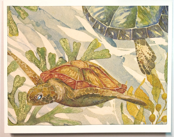 Tropical Impression Art Card (TI-0482) 5.5" W  x  4.25" H