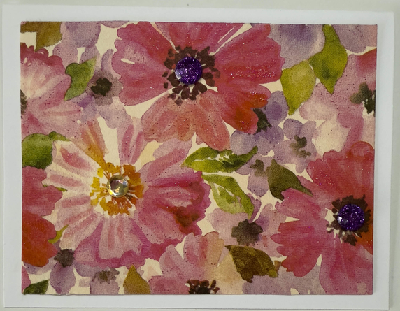 Tropical Impression Art Card (TI-0519) 5.5" W  x  4.25" H