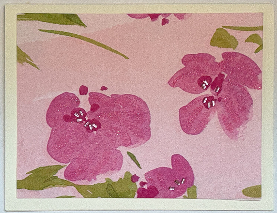 Tropical Impression Art Card (TI-0530) 5.5" W  x  4.25" H