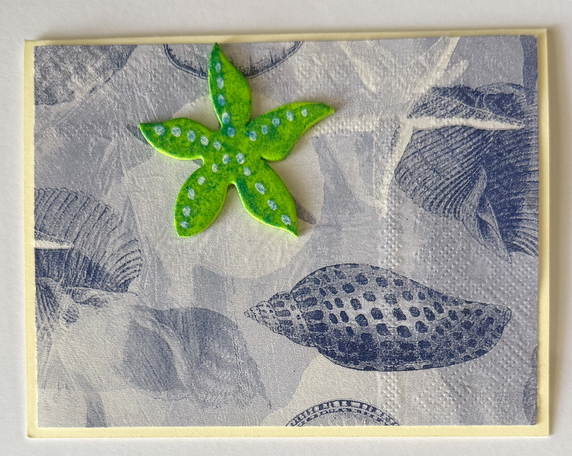 Tropical Impression Art Card (TI-0542) 5.5" W  x  4.25" H