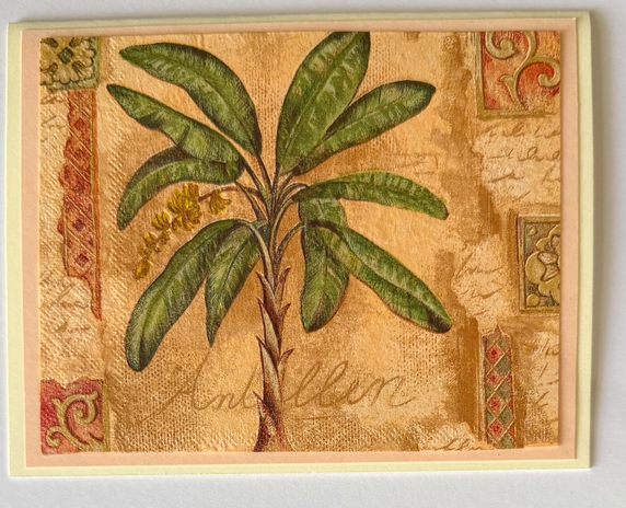 Tropical Impression Art Card (TI-0543) 5.5" W  x  4.25" H