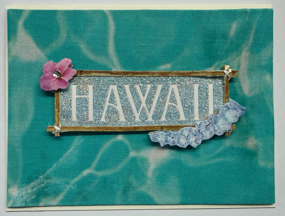 Tropical Impression Art Card (TI-0628) 5.5" W  x  4.25" H