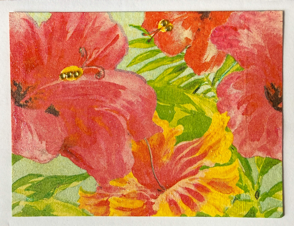 Tropical Impression Art Card (TI-0665) 5.5" W  x  4.25" H