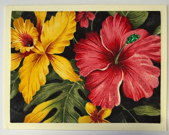 Tropical Impression Art Card (TI-0678) 5.5" W x 4.25" H Tropical Impression Art Card (TI-0678) 5.5" W x 4.25" H
