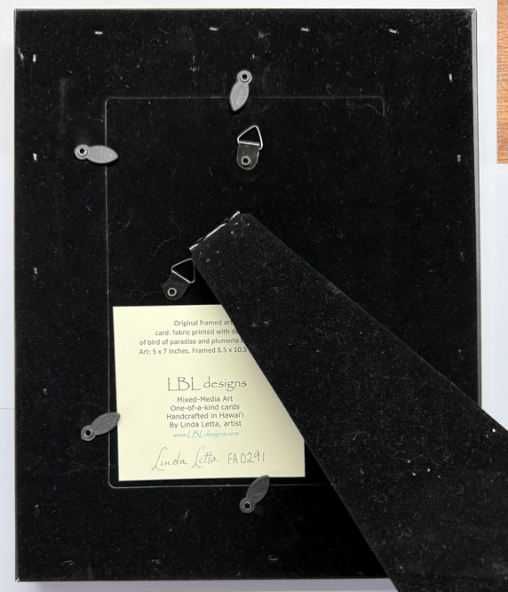 Sold Art. Use "Contact Linda" to order a similar work. x-Sold-Art-Framed Art FA-0291, 8.5" W x 10.5" H