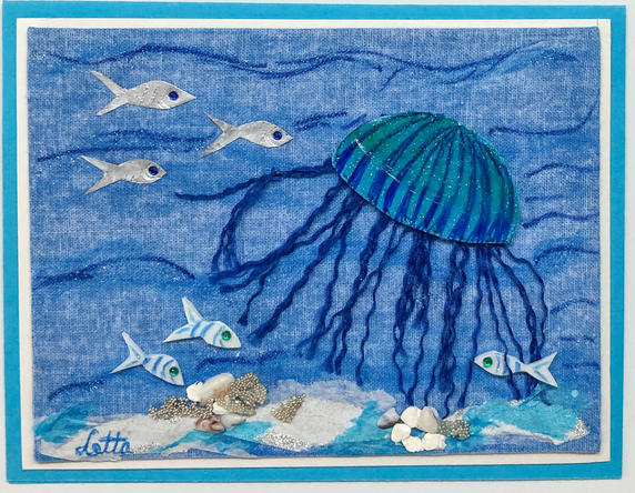 One Of A Kind Art Card (OK-7538) 5.5" W  x  4.25" H