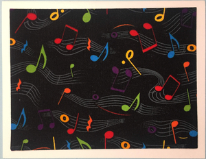 Sold - Use "Contact Linda" to order a similar piece. x-Sold-Art-FabriCard Art Card  FC-4404, 5.5" W  x  4.25" H