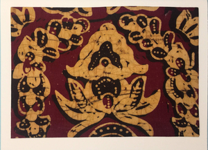 Sold - Use "Contact Linda" to order a similar work. FabriCard Art Card  FC-4911, 5.5" W  x  4.25" H