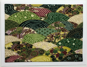 Sold - Use "Contact Linda" to order a similar work. FabriCard Art Card (FC-5702) 5.5" W  x  4.25" H