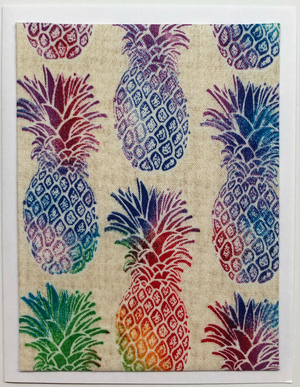 Sold - Use "Contact Linda" to order a similar work. FabriCard Art Card (FC-5735) 4.25" W  x  5.5" H