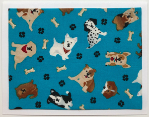 Sold - Use "Contact Linda" to order a similar work. FabriCard Art Card (FC-5755) 5.5" W  x  4.25" H