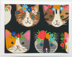 Sold - Use "Contact Linda" to order a similar work. FabriCard Art Card (FC-5795) 5.5" W  x  4.25" H