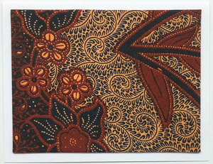Sold - Use "Contact Linda" to order a similar work. FabriCard Art Card (FC-5796) 5.5" W  x  4.25" H