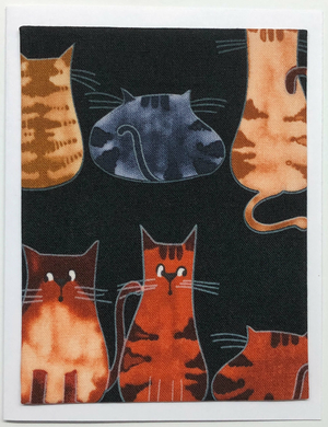 Sold - Use "Contact Linda" to order a similar work. FabriCard Art Card (FC-5811) 4.25" W  x  5.5" H