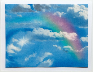 Sold - Use "Contact Linda" to order a similar work. FabriCard Art Card (FC-5853) 5.5" W  x  4.25" H