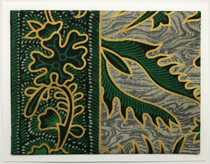 Sold - Use "Contact Linda" to order a similar work. FabriCard Art Card (FC-5913) 5.5" W  x  4.25" H
