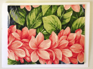 Sold - Use "Contact Linda" to order a similar work. FabriCard Art Card (FC-6390) 5" W  x  7.75" H