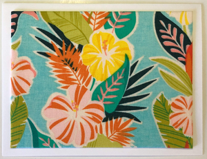 Sold - Use "Contact Linda" to order a similar work. FabriCard Art Card (FC-6395) 5.5" W  x  4.25" H