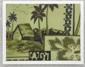 Sold - Use "Contact Linda" to order a similar work. FabriCard Art Card (FC-6548) 5.5" W  x  4.25" H