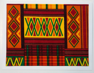 Sold - Use "Contact Linda" to order a similar work. FabriCard Art Card (FC-6557a) 5.5" W  x  4.25" H