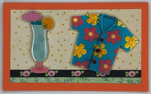 Gift Enclosure Art Card  GE-4076, 4" W  x  2.25" H