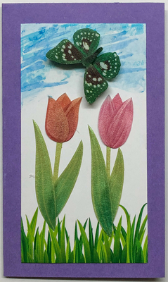 Gift Enclosure Art Card (GE-4664) 2.25" W  x  4" H Gift Enclosure Art Card (GE-4664) 2.25" W  x  4" H