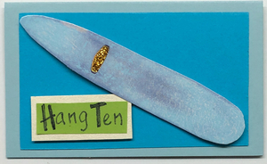 Sold - Use "Contact Linda" to order a similar work. Gift Enclosure Art Card (GE-4802) 4" W  x  2.25" H