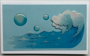 Sold - Use "Contact Linda" to order a similar work. Gift Enclosure Art Card (GE-4863) 4" W  x  2.25" H