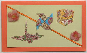 Sold - Use "Contact Linda" to order a similar work. Gift Enclosure Art Card (GE-4919) 4" W  x  2.25" H