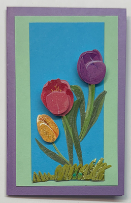 Sold - Use "Contact Linda" to order a similar work. Gift Enclosure Art Card (GE-5465) 2.25" W  x  4" H