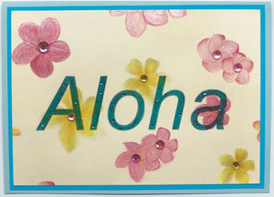 Sold - Use "Contact Linda" to order a similar work. Large Format Art Card (LF-0198) 7" W  x  5" H