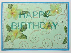 Sold - Use "Contact Linda" to order a similar work. Large Format Art Card (LF-0350) 7" W  x  5" H