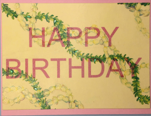 One Of A Kind Art Card  OK-7131, 5.5" W  x  4.25" H